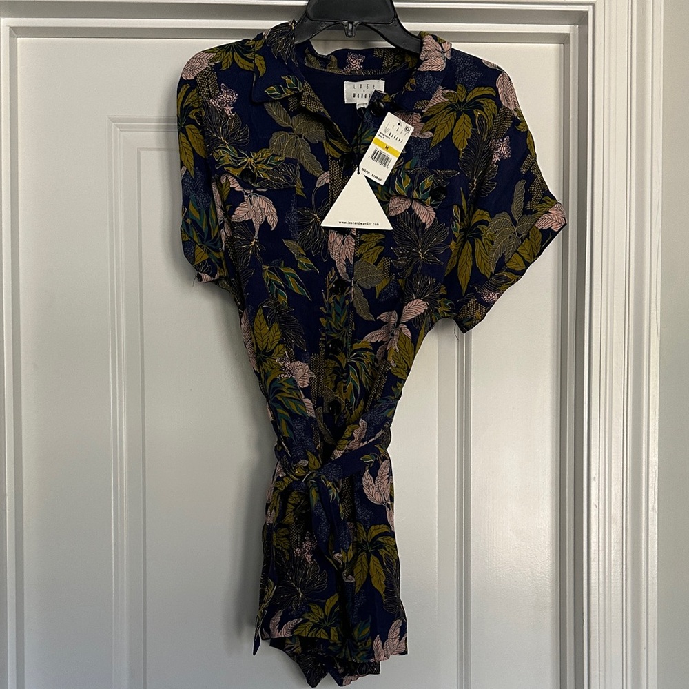 Floral Short Sleeve Romper